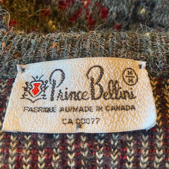 Prince Bellini whool sweaters, leather patch, vintage fall - Picture 6 of 6